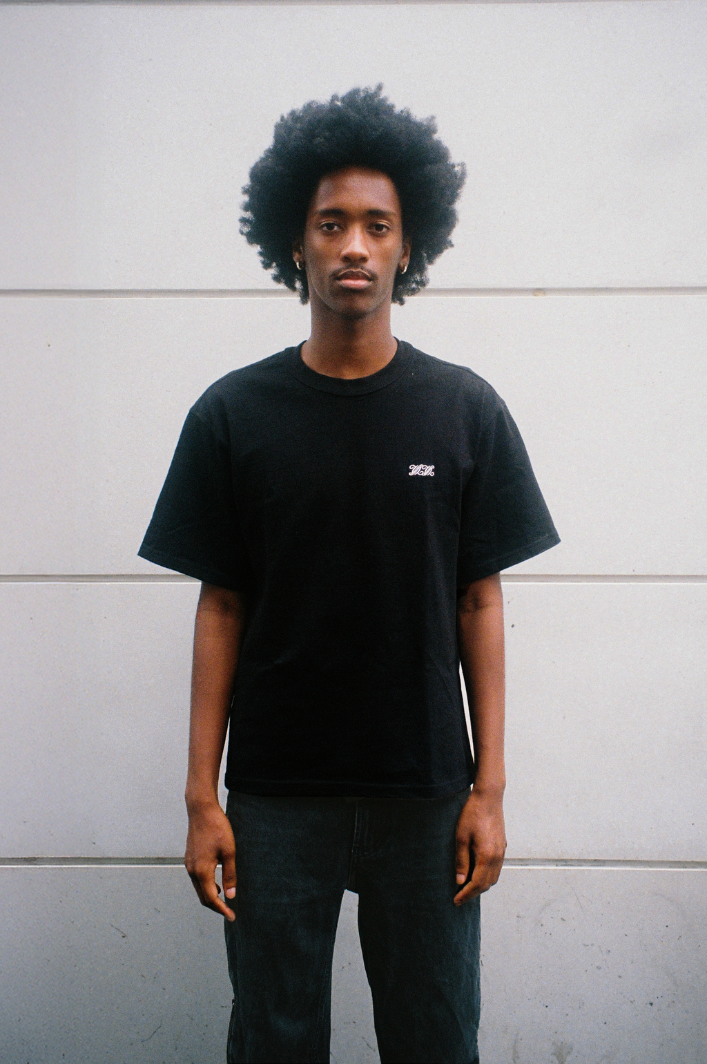T-Shirt Black Embroidery