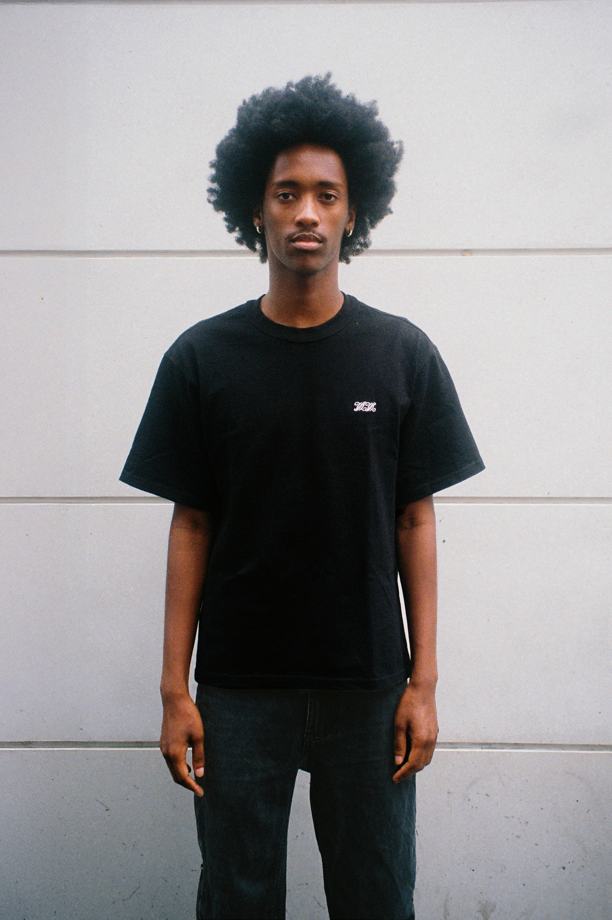 T-Shirt Black Embroidery