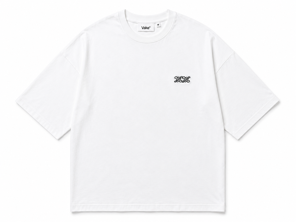 T-Shirt White Embroidery