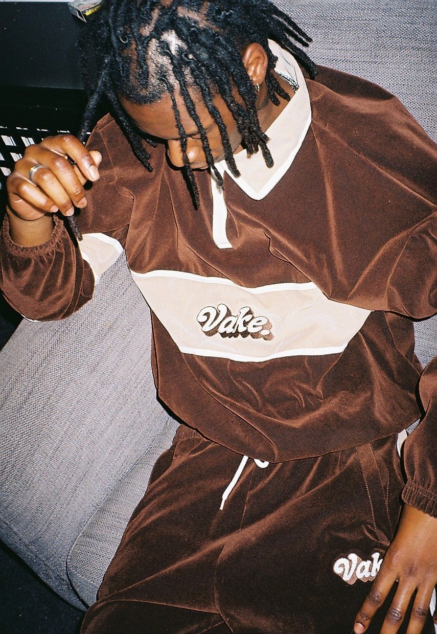 Brown Bottom Velvet Tracksuit (SUMMER EDITION)