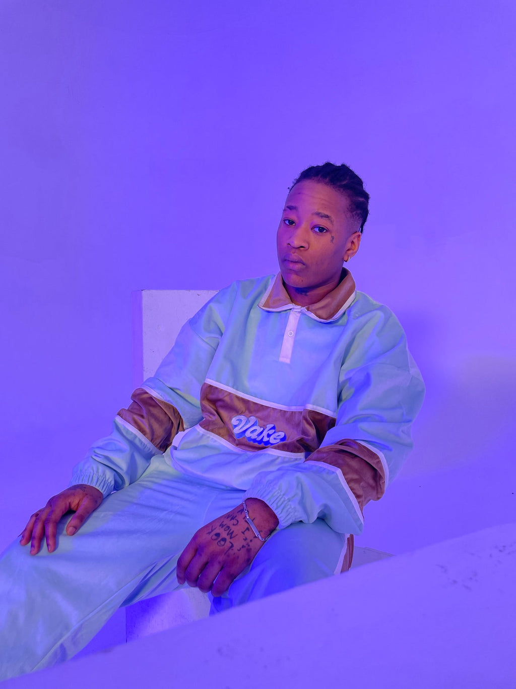 Baby Blue Top Velvet Tracksuit (LIMITED EDITION)