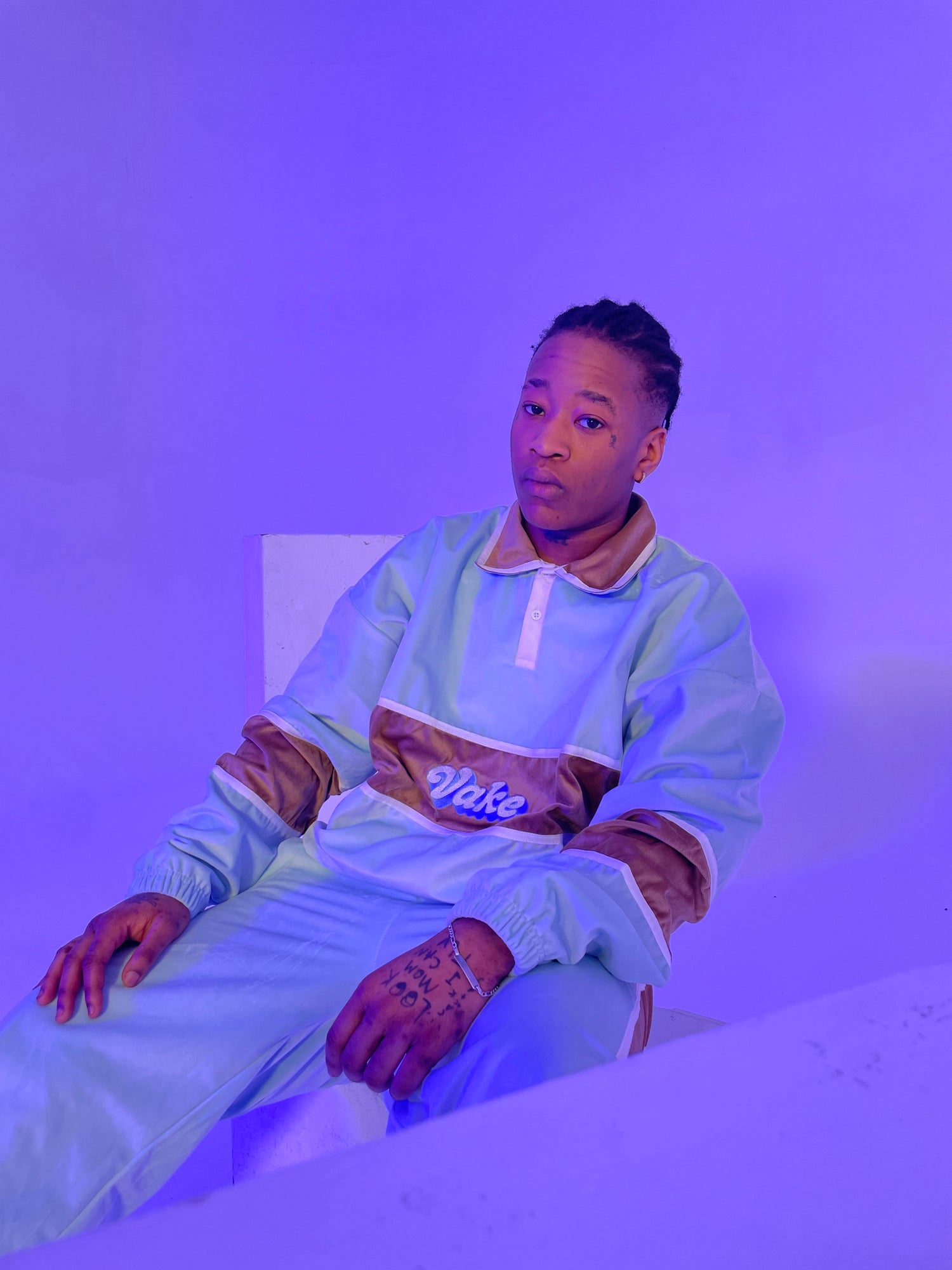 Baby Blue Top Velvet Tracksuit (LIMITED EDITION)